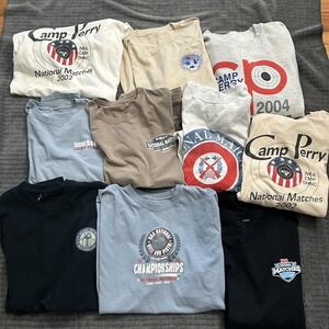 Vintage NRA Camp Perry National Matches Championship T-Shirts  Xl/XXL Lot of 10